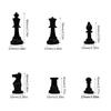 32 Pcs Portable Plastic Chess Pieces Tournament Chessmen Chess Pieces Figures