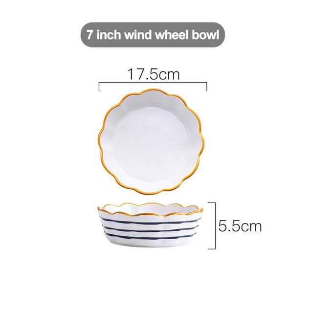 

Японская салатница рамэн, европейский фарфор, милый керамический набор мисок для супа, миски для смешивания риса, корейская кухонная бытовая посуда