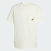 adidas T Shirts Men's Jade White Crew Neck Moderate