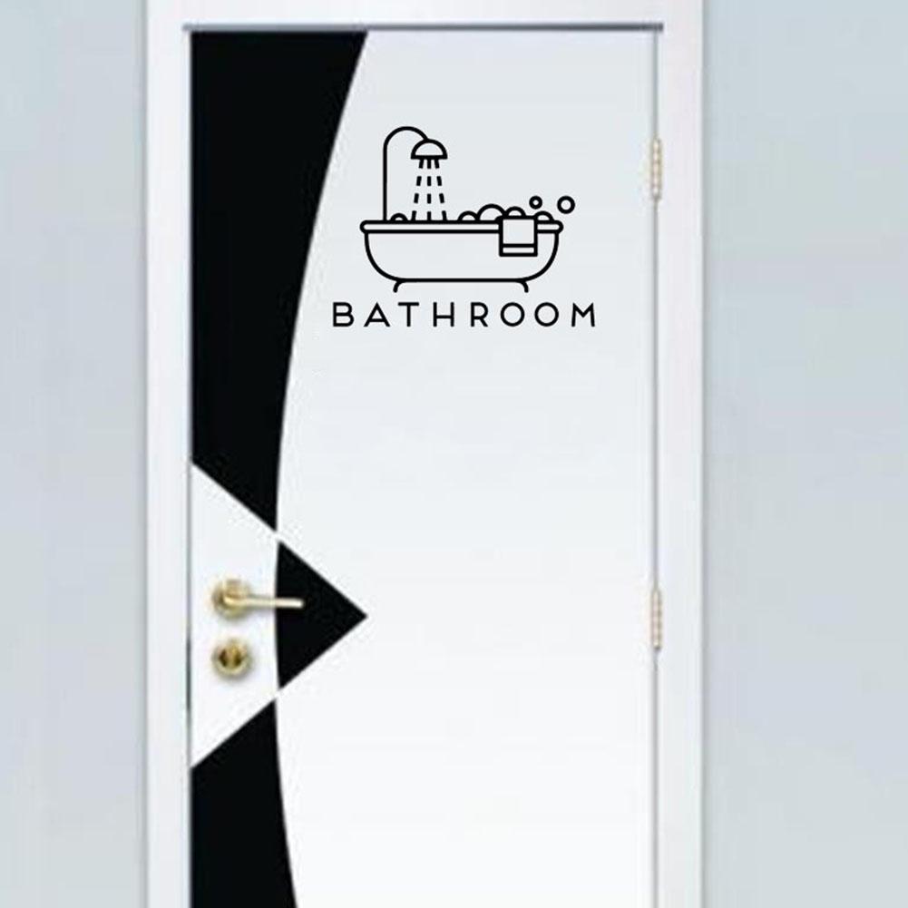 Cheap Wall Sticker Bathroom Bathtub Shower Door Wall Art Stickers