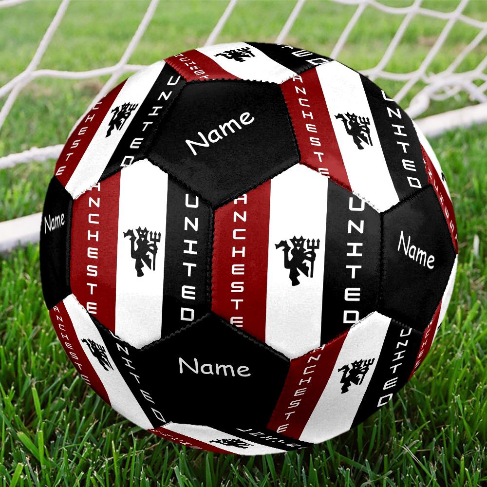 Custom Name Manchester United Theme Size 5 Soccer Ball, Suitable for Both Indoor and Outdoor Matches, a Gift Suitable for Everyone.