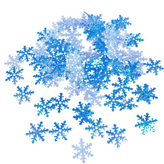 300Pcs Eye-catching Realistic Anti-fade Xmas Faux Snowflakes Christmas Party Ornament Simulation for New Year