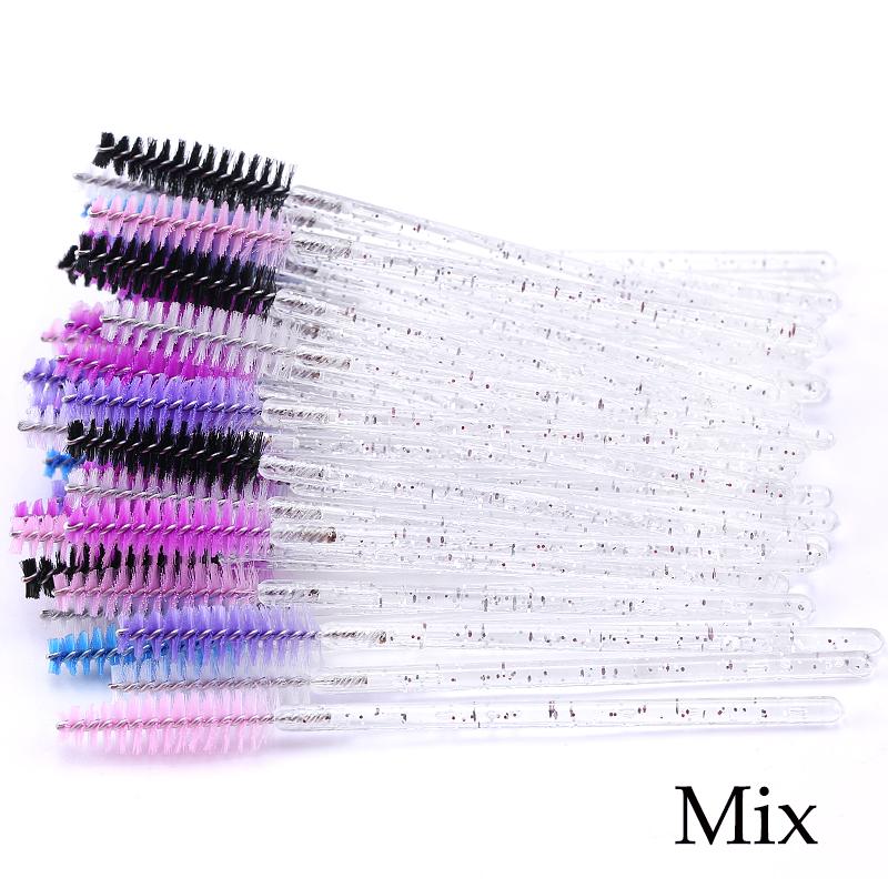 200Pcs Eyelash Extension Disposable Eyelash Brush Mascara Stick Applicator Propeller Eyebrow Makeup Brushes Set Makeup Tools