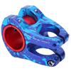 LUNJE 31.8 35x35mm Aluminum Alloy Bicycle Bar Stem Hollow Cycling Short Handlebar StemPurple Blue