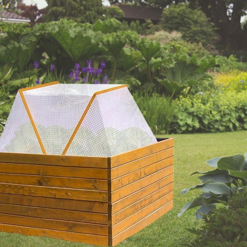 Reusable Foldable Garden Bed Cover Weatherprevent Plant Cage Bird Insect Barrier Mesh For Greenhouses And Balcony Use