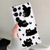 Funny Little Black Cat Phone Case for Galaxy S20 S21 S22 S23 S24 Plus S21 S22 S23 S24 Ultra S20 S21 S23 FE Note 20 Ultra 10Plus