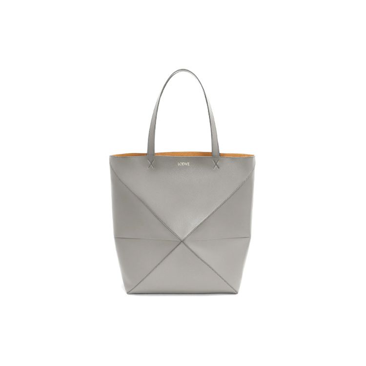

Loewe 24 Spring Summer Collection Puzzle Fold Embossed Logo Tote Bag Women Tote Bags Pearl-Gray B933Q18X01-1150 Basic Set (Bag+Dust Bag)