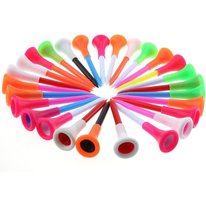 Fengyi Mixed Color Double Layer Plastic Golf Tees (100-Pack)