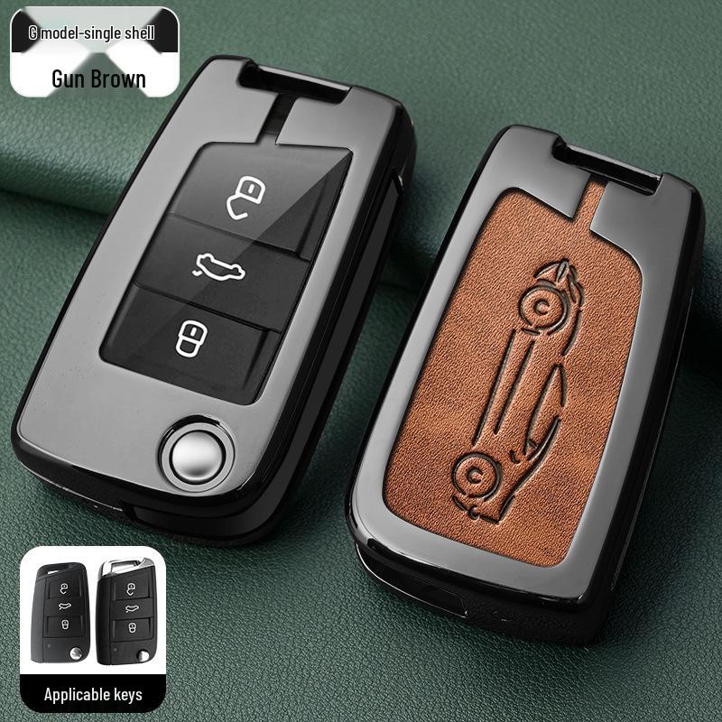 Metal Key Shell for Volkswagen Models: New Sagitar, Lavida Plus, Tayron, Tuon, Tiguan L, Bora, Magotan