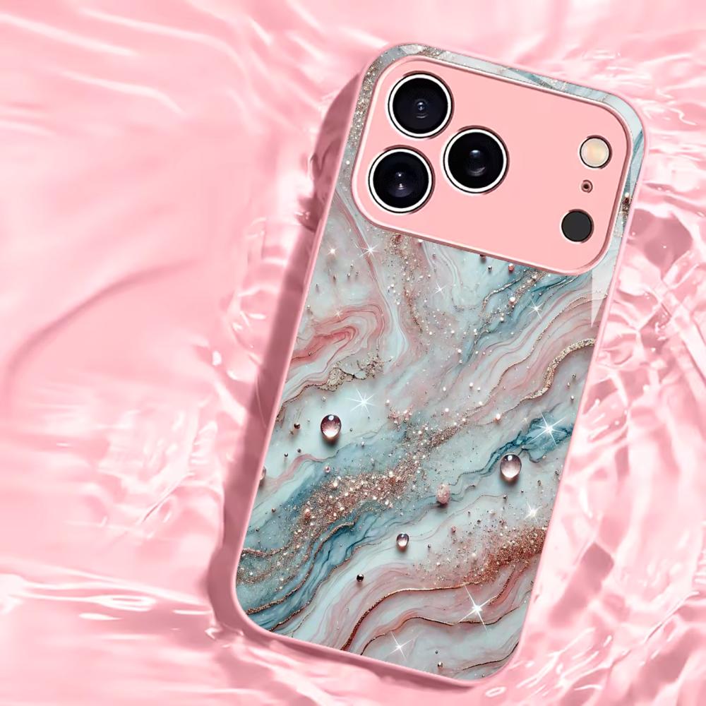 Colorful Pattern  Phone Case High-end Phone Case Electroplated Glass TPU PhoneCase for iPhone 17 16 15 14 13 12 11pm Pro Plus