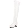 Sexy Overknee Boots For Women Patent Fetish Party Shoes Lady Heels Over the Knee Boots White Black Red Winter Long Fetish Shoes