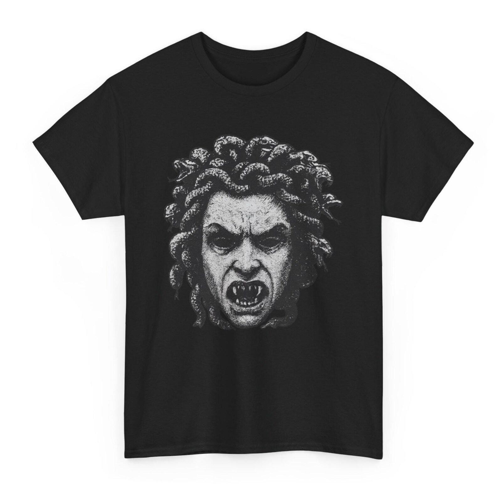 Gorgon Medusa T-Shirt: Dark Art Gothic Graphic Tee M
