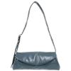Used AUTHENTIC Cannolo Padded Grande Shoulder Bag Blue Leather
