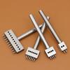 Row Punch Perforated Leather Punch Round Hole Chop Round Rhombic Chop DIY Handmade Leather Leather Goods Tools