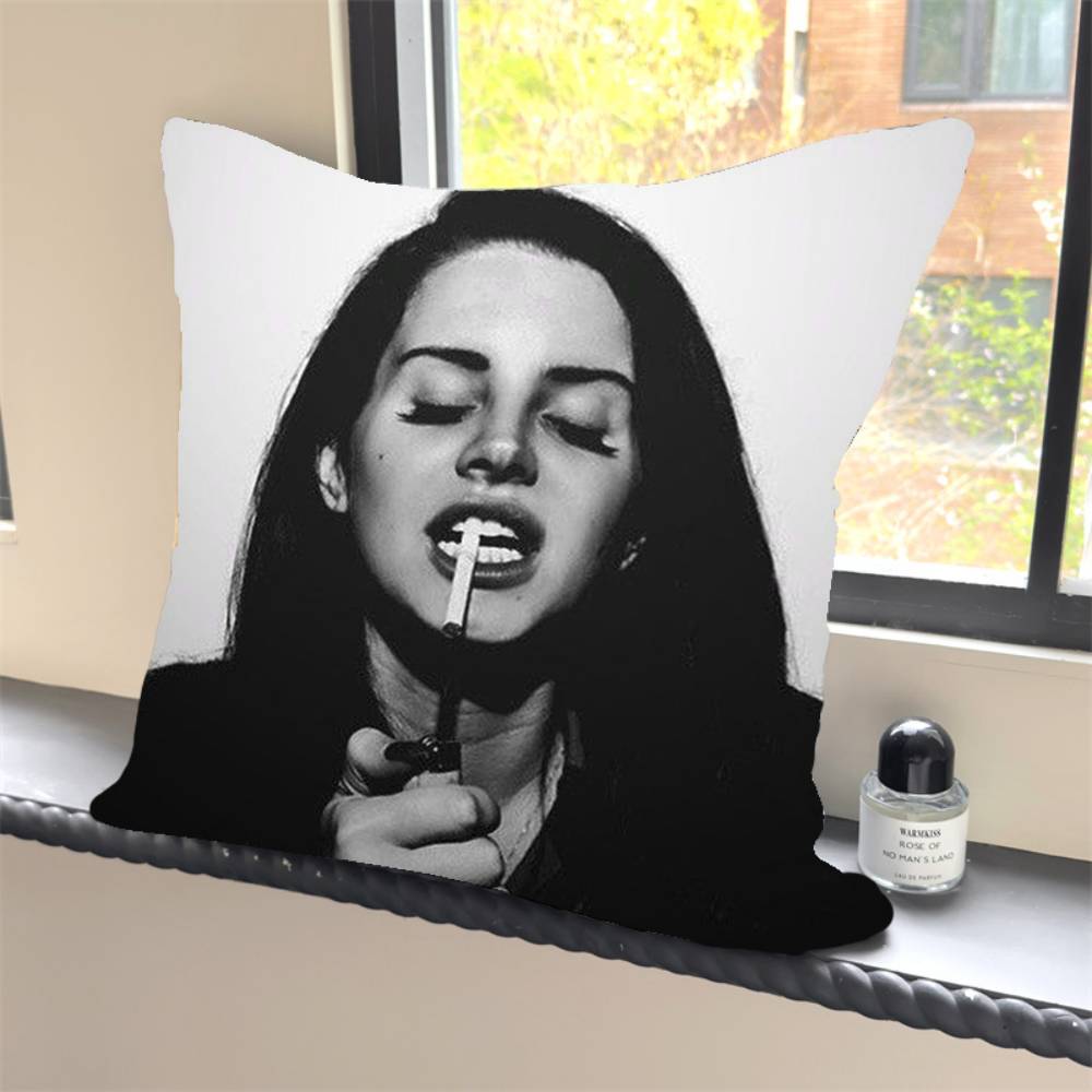 1PC Girl Singer Lana Del Rey Pillow Case Square  Bedroom Sofa Leisure Comfort Cushion Car Home Decoration
