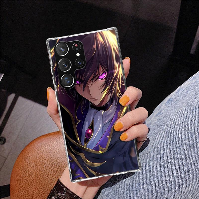 Code Geass Anime Phone Case For Samsung Galaxy S24 S25 Edge S26 Ultra S23 S22 S21 Plus S20 FE + Personalized Print Cover Galaxy