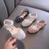 Summer Korean-style New Girls' Princess Single Shoes Leather Shoes Rhinestone Small/medium/large Children's Dance Performance Shoes