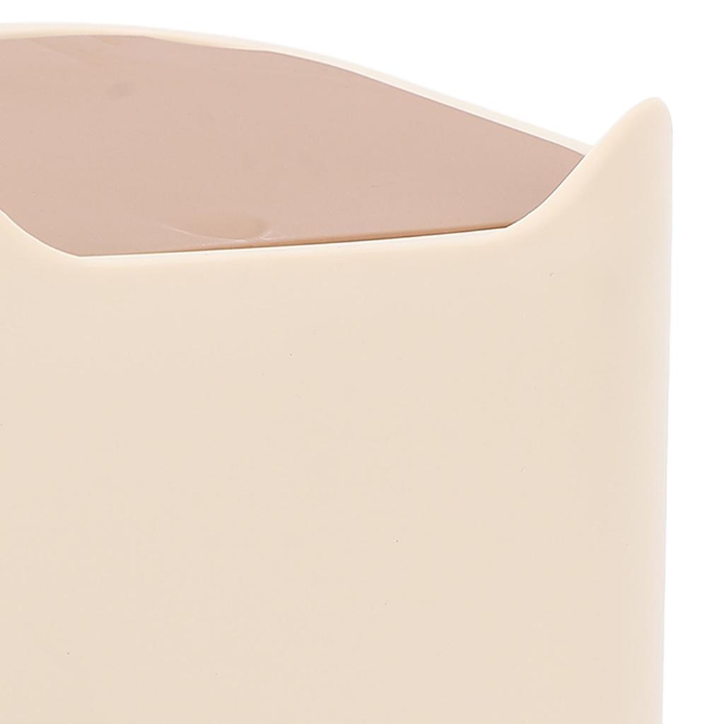 Cat Litter Trash Can with Press Type Lid Enclosed Design Compact Multipurpose Cat Waste Trash Can for Home