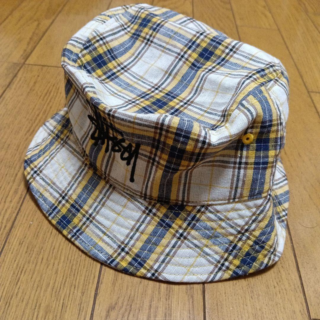 Used Stussy bucket hat plaid