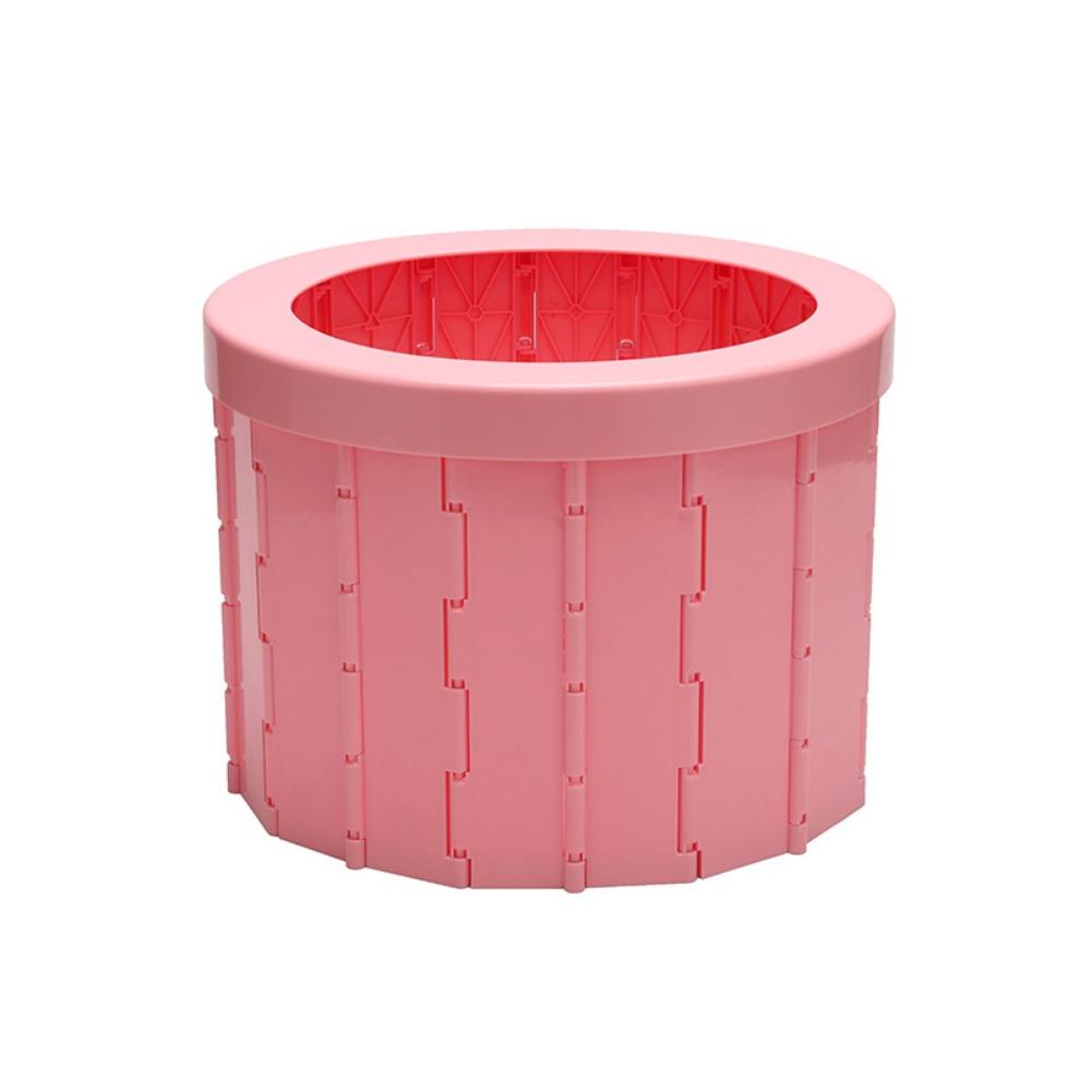 Easy To Store Outdoor Folding Toilet with Storage Bag Car Trash Can Compact Portable Potty  Travel