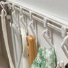 Kitchen Rail With Sliding Hooks Wall Mount Kitchen Utensil Rack Pan Pot Hangers Adhesive Utensil Hanger Wall Rack Rail Organizer