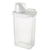 Double-Sided Snap Washing Powder Double-sided Snap Transparent White Washing Powder Dispenser With Measuring Cup
