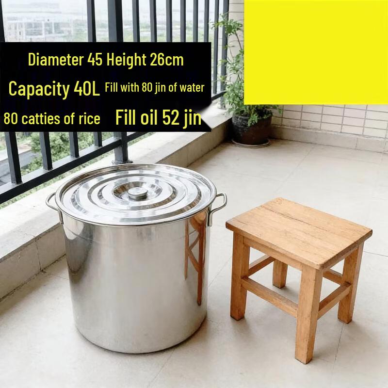 

Large Stainless Steel Soup Pot with Lid