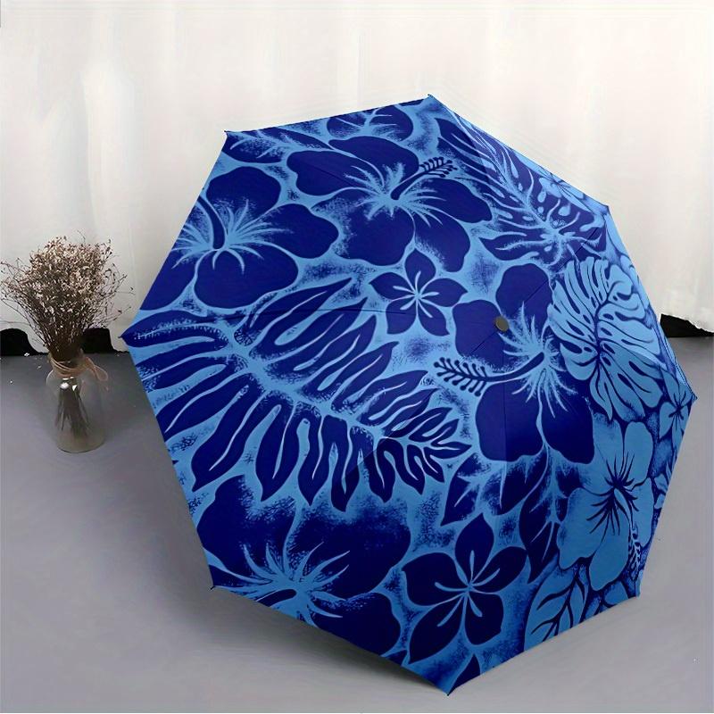 1pc Floral Pattern Automatic Open/Close Umbrella with One Touch Button,, Windproof Design   Lightweight Portable Umbrella for Women & Men6120