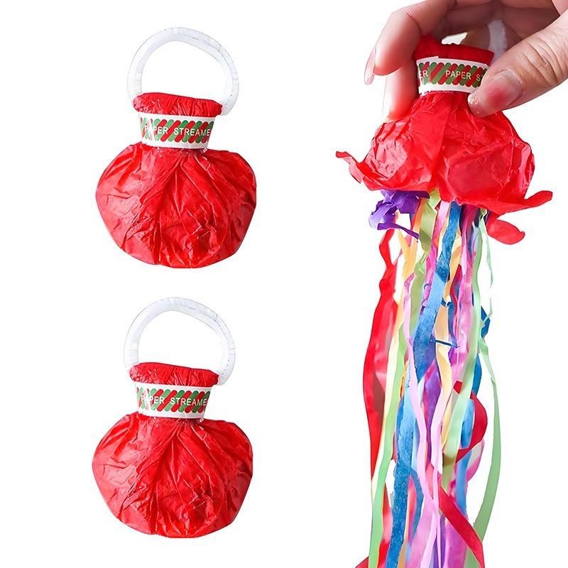 1BUC Panglică Aruncată Manual, Latte, Dungă Colorată, Salve de Tun, Recuzită Atmosferă Nuntă, Panglică, Tub cu Confetti de Ziua de Naștere, Artificii de Nuntă Portabile
