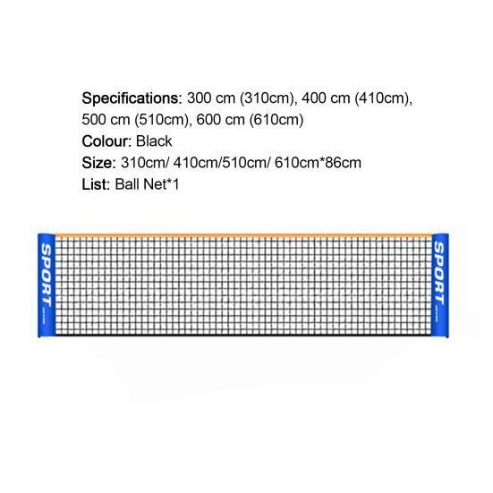 Badminton Net Thicker Foldable Easy Setup Nylon Sports Tennis Net for Outdoor