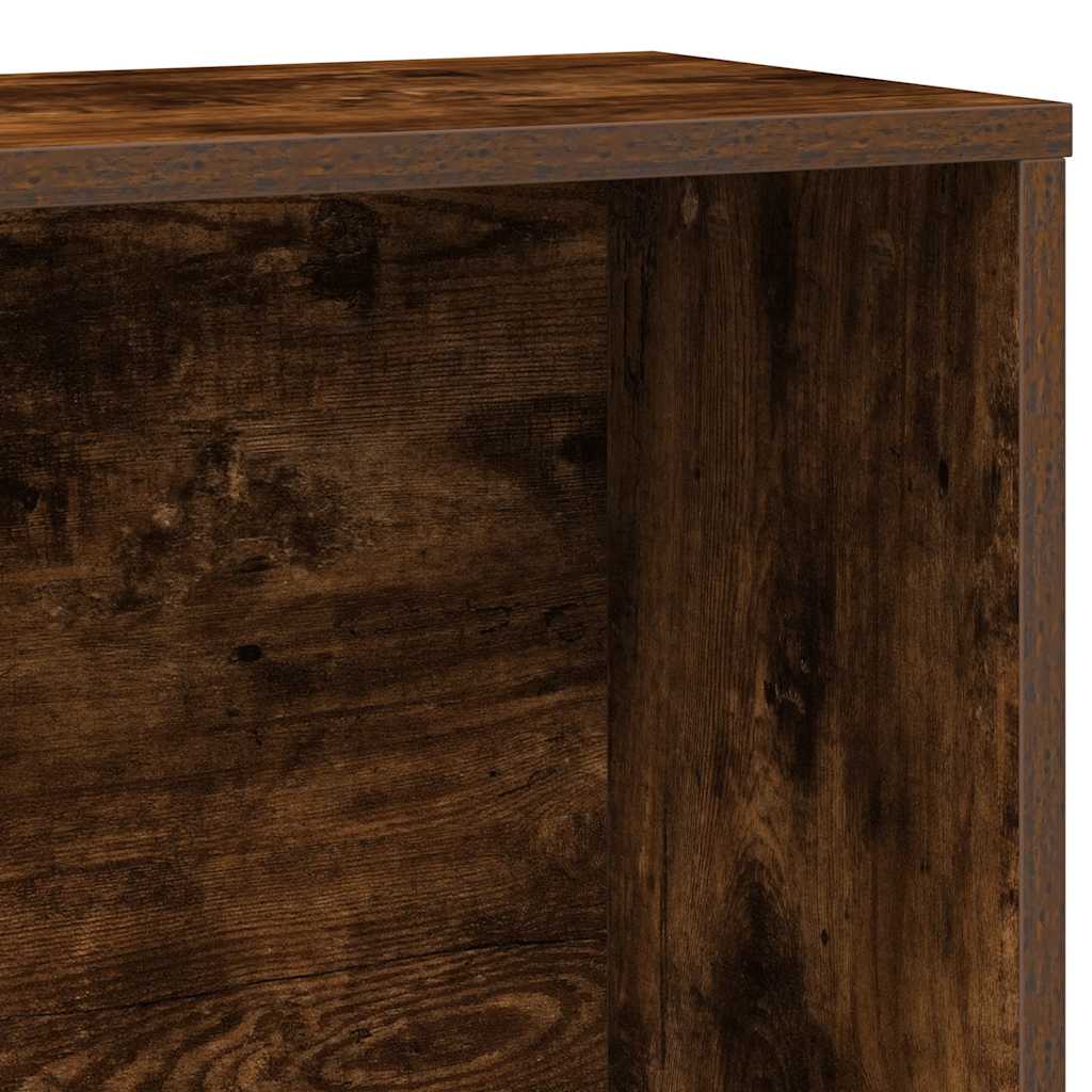Bookshelf Smoked Oak 60 x 24 x 120 cm Wood Based Material