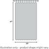 vctops Cotton Crochet Splicing Tier Curtains Tie Top Semi Sheer Cafe/Kitchen Curtains Rustic Short Curtain for Small Windows, 1 Panel (White,