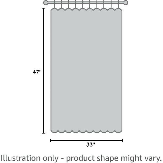 vctops Cotton Crochet Splicing Tier Curtains Tie Top Semi Sheer Cafe/Kitchen Curtains Rustic Short Curtain for Small Windows, 1 Panel (White,