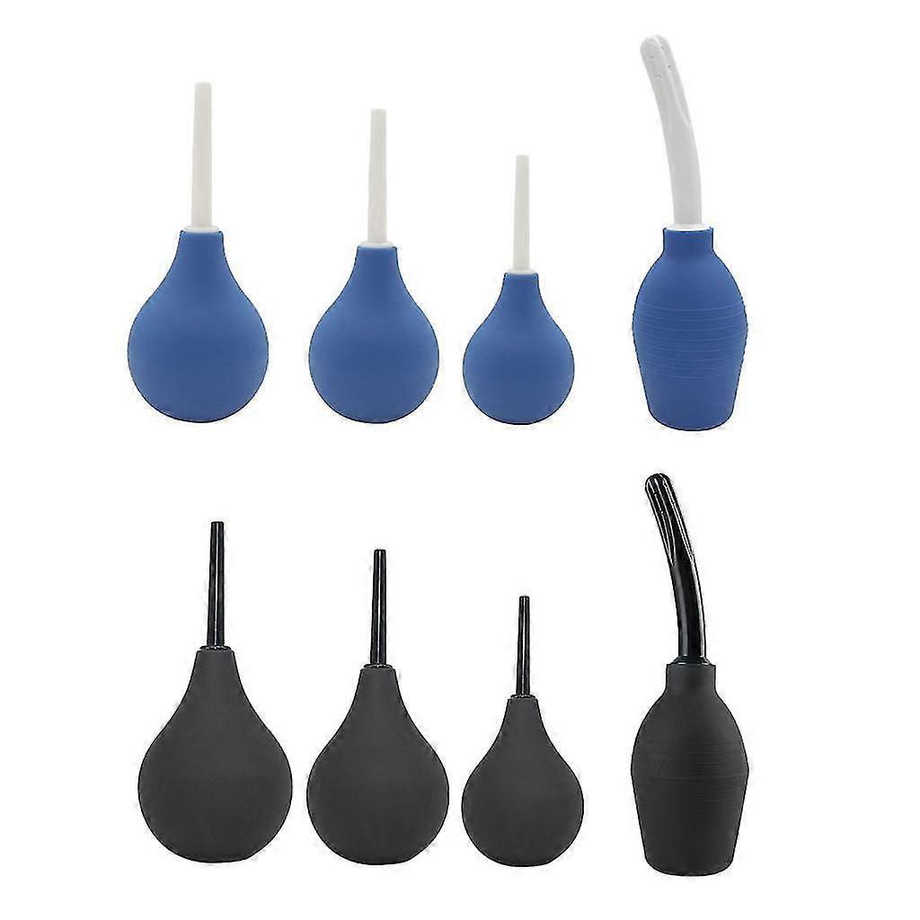 Soft Comfortable Rubber Anal Douche 90ml Black
