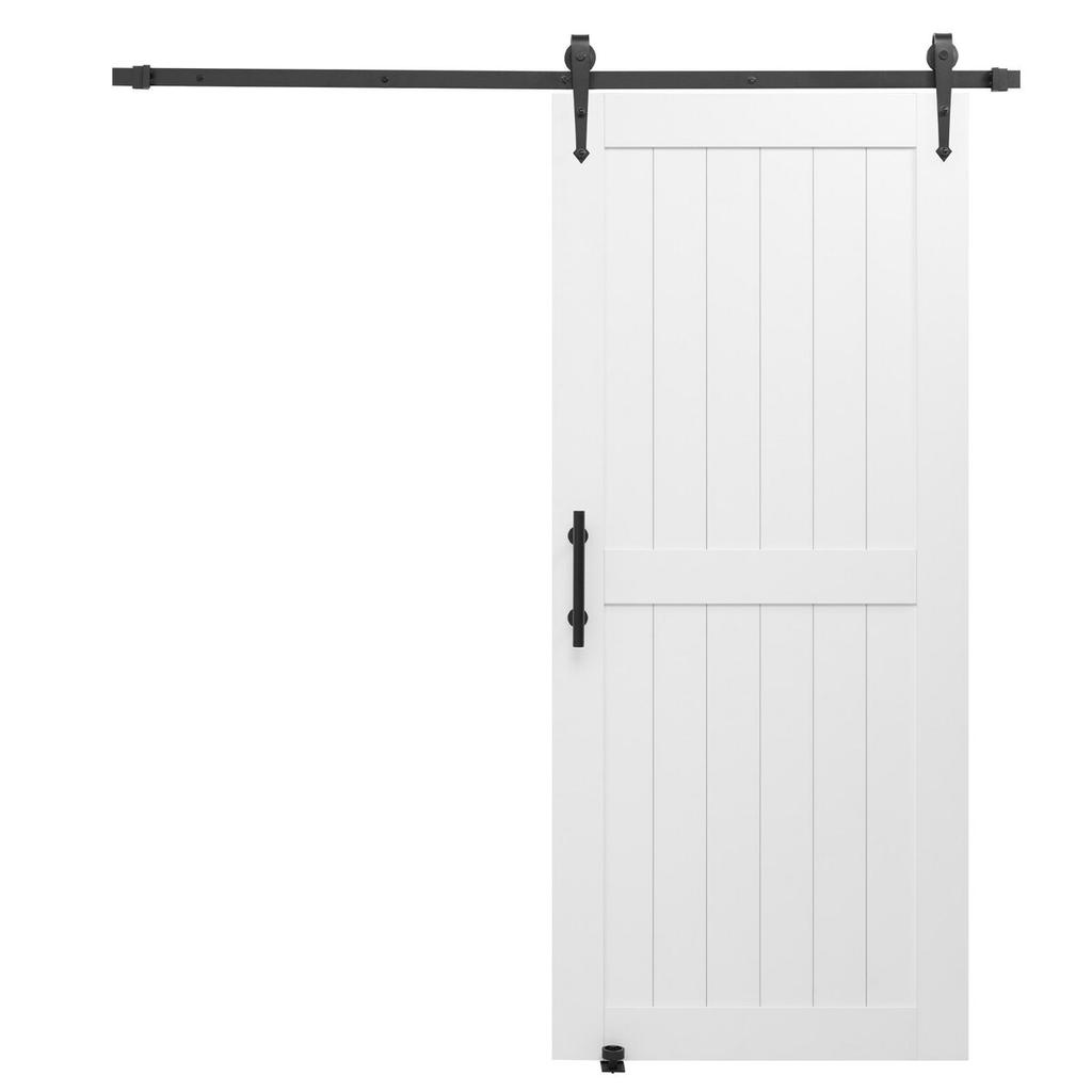 Sliding Barn Door with Hardware Kit 914 X 2134mm MDF Panel PVC Surface