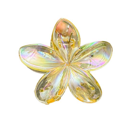 Damski klips do włosów Kolorowy kształt kwiatu Pazur do włosów z tyłu głowy Dekoracja włosów kucyk Narzędzie do stylizacji włosów