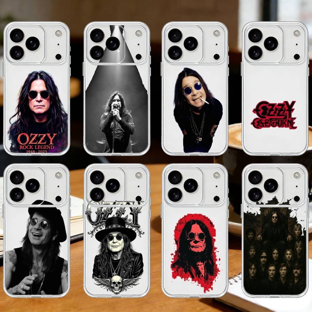 Osbourne Rock Singer O-Ozzy Phone Case For iPhone 17 16 15 14 13 12 11 Mini Pro Max Plus Transparent Cover