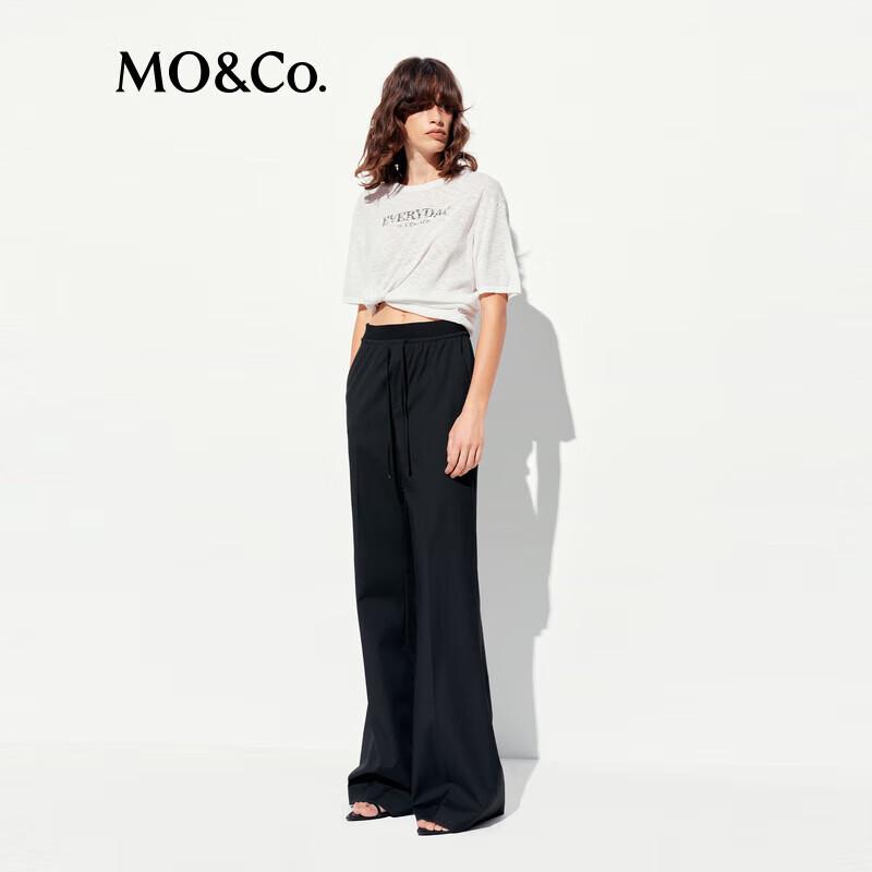 MO&Co. 2025 Summer High-Waist Cool-Touch Casual Pants