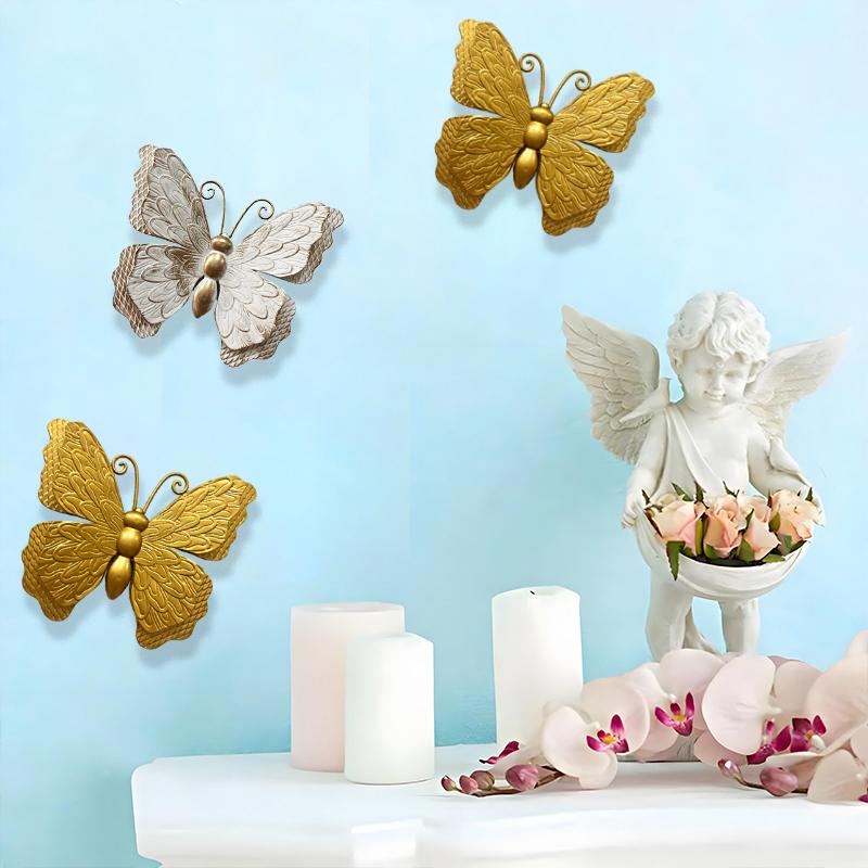 1PC/3PC Craft Hanging Ornaments European 3D Butterfly Wall Hanging Bedroom Wall Decoration Outdoor Use Multiple Options Available