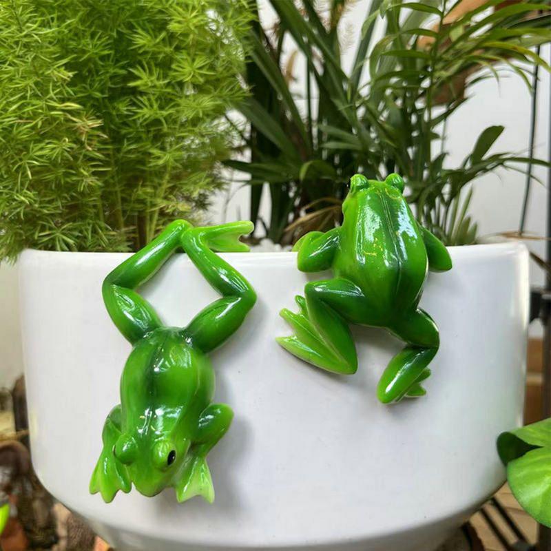 

Frog Garden Statue Cute Animal Planter Hanger Funny Frog Statue Set Of 2 Planter Terrarium Decor For Balcony Lawn Shelf Desk United States