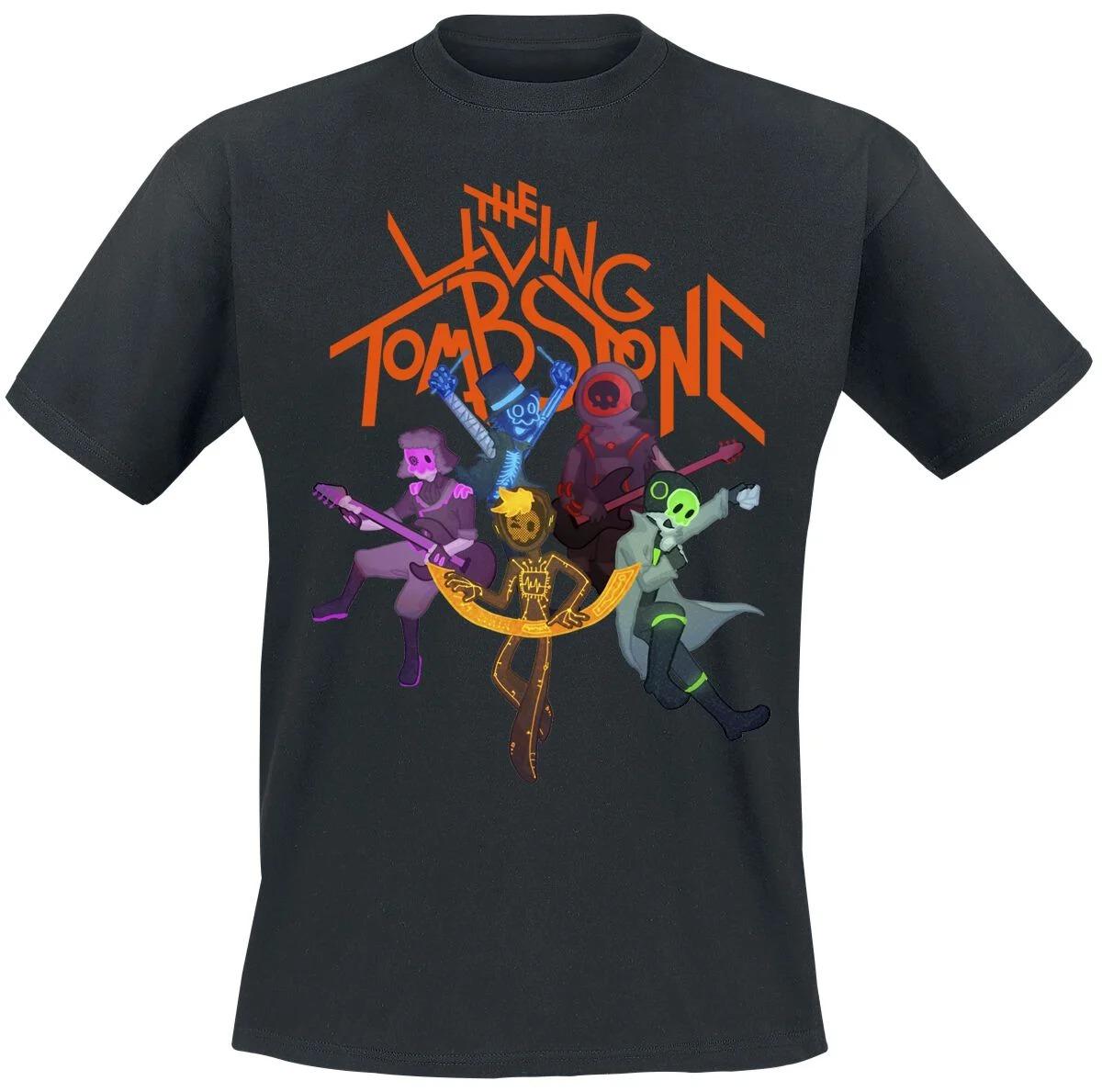 

The Living Tombstone Pop Art Tee Ideal for Enthusiasts Who Appreciate Electronic Music Legacy and Edgy Style in Casual T-Shirt 4XL