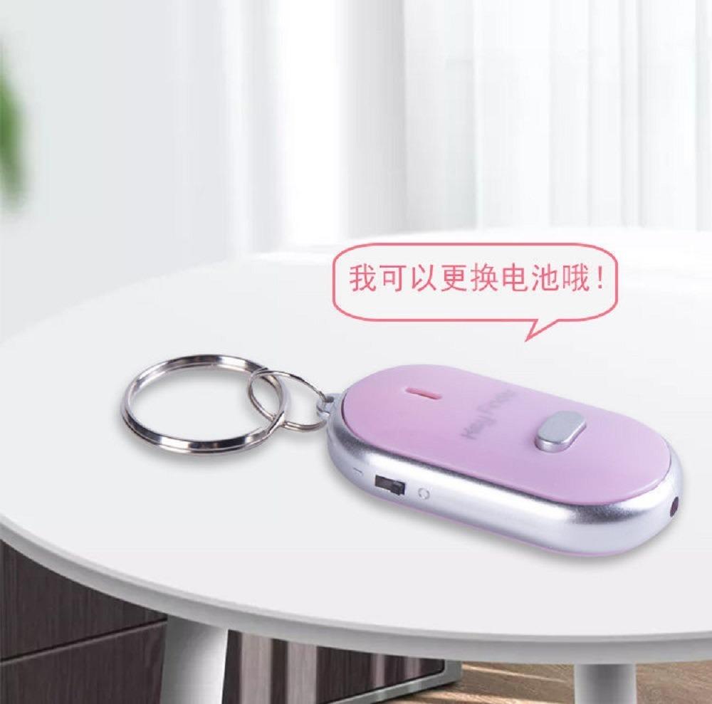 Sound Indicator Keychain for Finding Lost Keys with Whistle Response