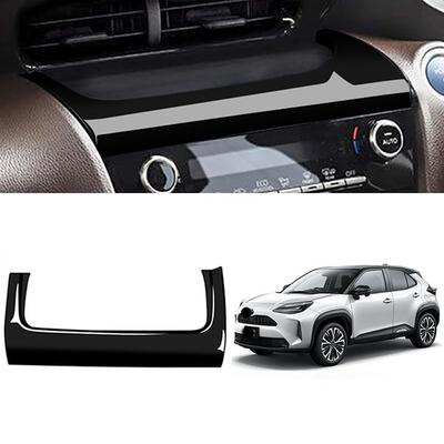 Toyota New Yaris Cross Console Garnish, Central Air Conditioner, Under Garnish, YARIS CROSS Interior Cover, ABS, Piano Black