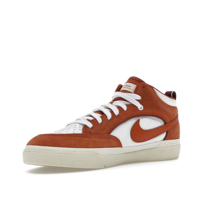 Nike React Leo SB Dark Russet Мужские кроссовки коричнево-белые Dark-Pony DX4361-202