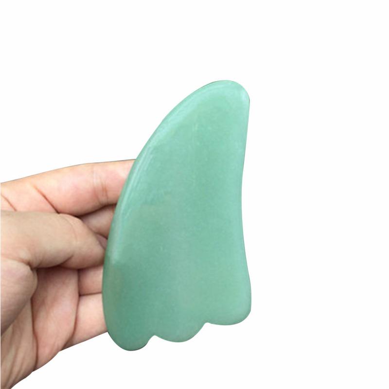 Jade Stone Body Face Eye Scraping Plate Gua Sha Board Acupuncture Massage Relaxation Care Tool