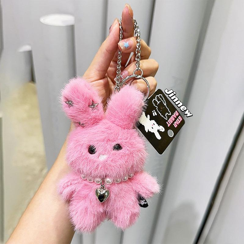 Cool Sweet Star Rabbit Plush Keychain Korean Style Doll Charm Cute Cute Kawaii Creative Gift For Girls Kids Birthday Present