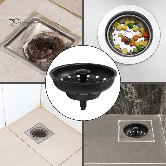 Kitchen Sink Stopper with Quick Drainage Stainless Steel Basket Fast Drainage Sink Plug Standard Replacement