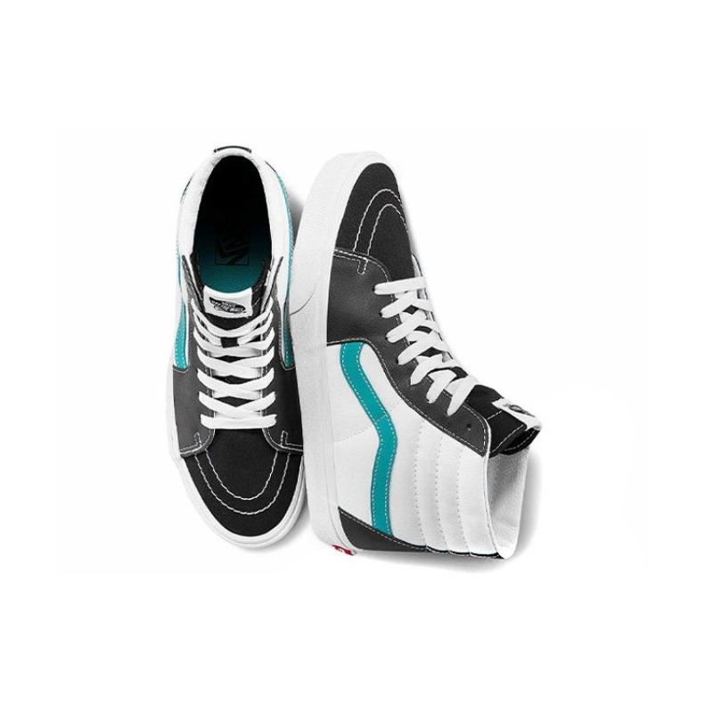 Vans SK8 High Top Skate Shoes Unisex Black White Blue VN0A5JMJ93U