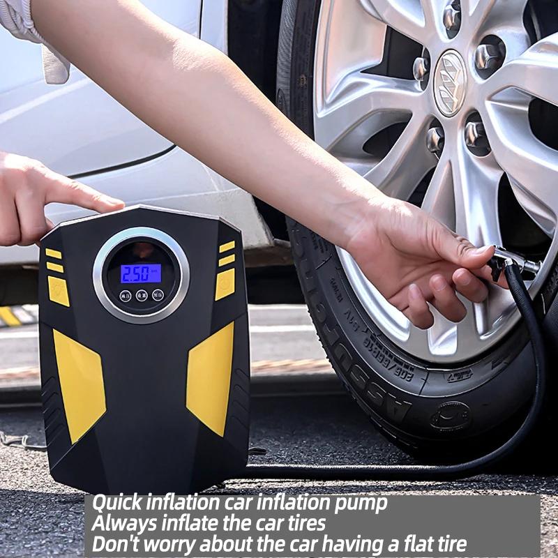 High-power automobile air pump portable intelligent digital display air pump handheld automobile air pump booster