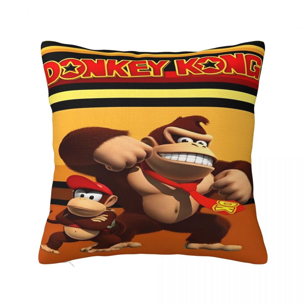 Home Decor Donkey Kong Bananza Game Pillowcases Accessories Pillow Cover Zipper Multi Size